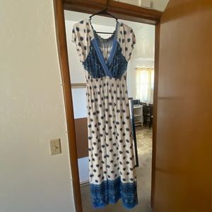 Brand new never worn long maxi bohemian dress